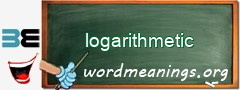 WordMeaning blackboard for logarithmetic